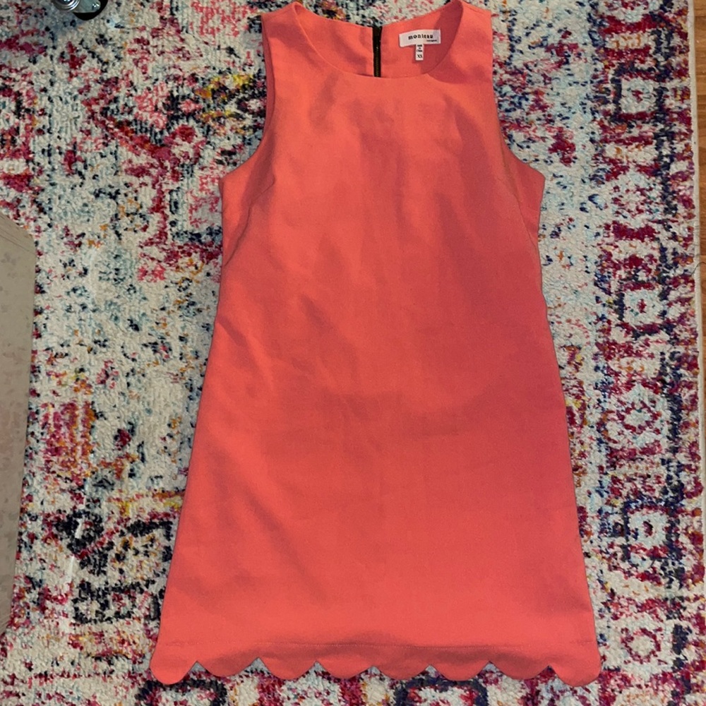 Peach colored dress